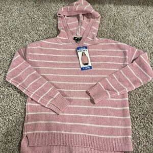 BRAND NEW DKNY girls sweater sz 14/16 pink and soft